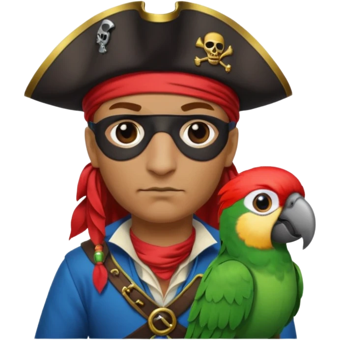 pirate and parrot emoji