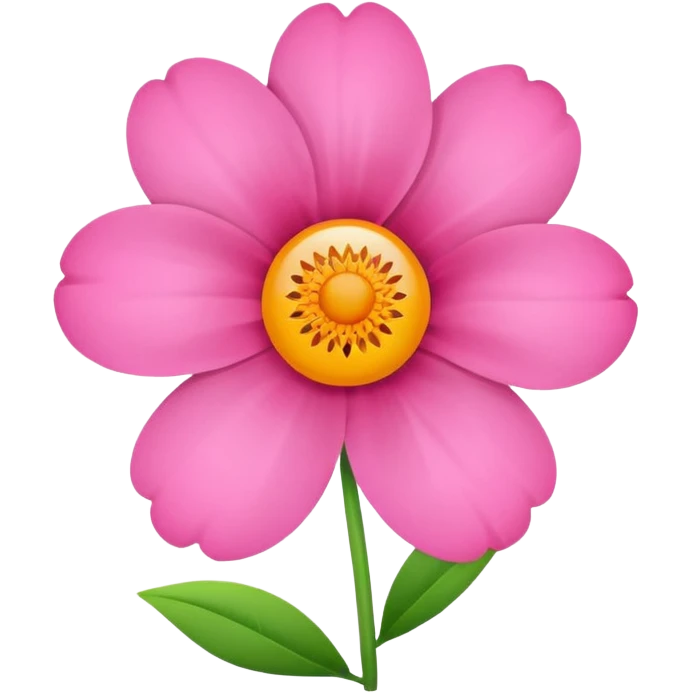 pink 2d flower emoji