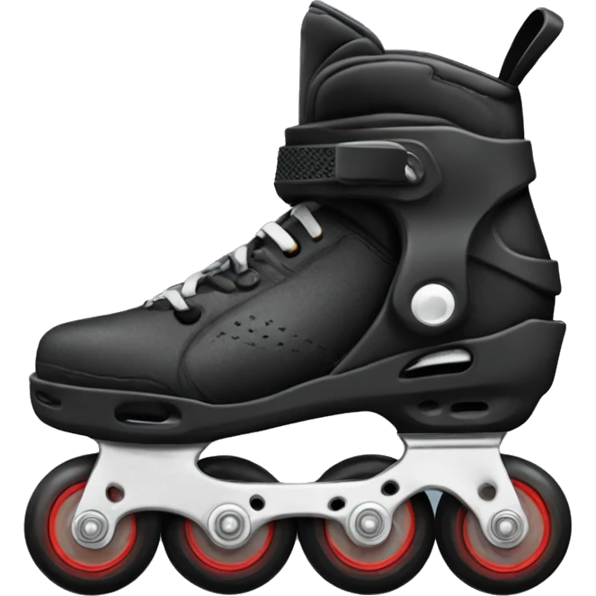 a black rollerblade inline skate emoji