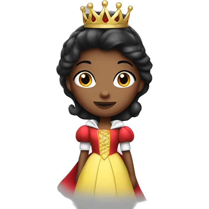 Snow White-princess in Christmas outfit emoji