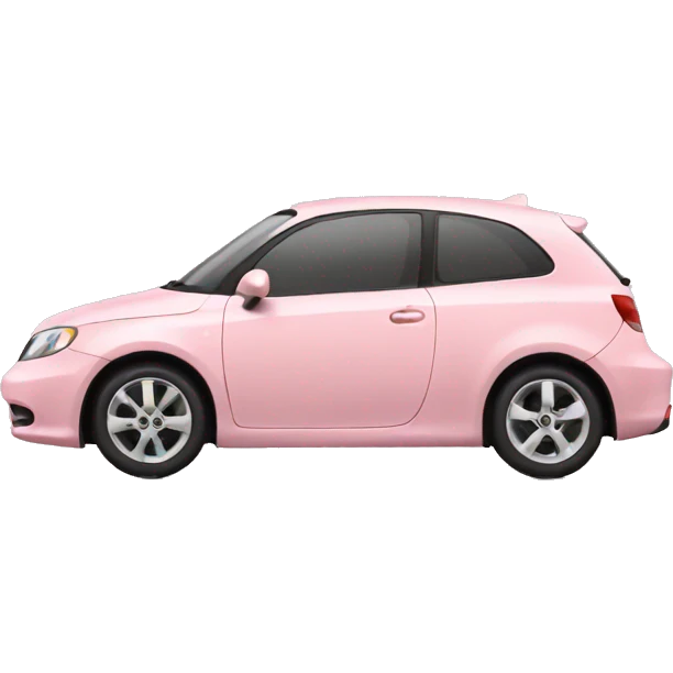 light pink car emoji