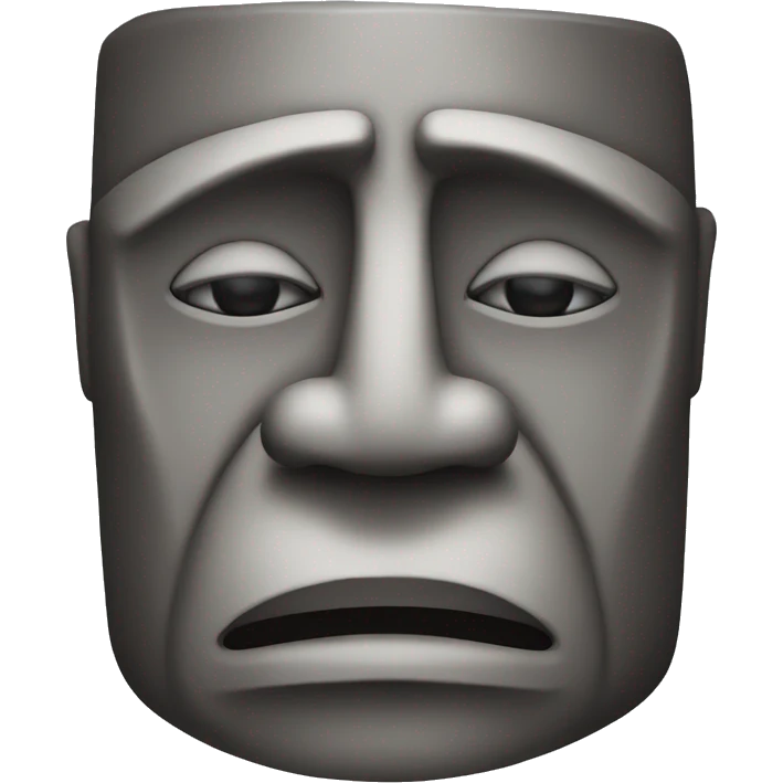 Easter Island head emoji