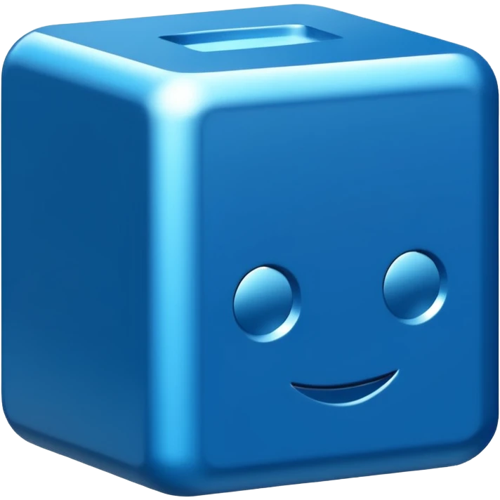 blue Roblox logo emoji