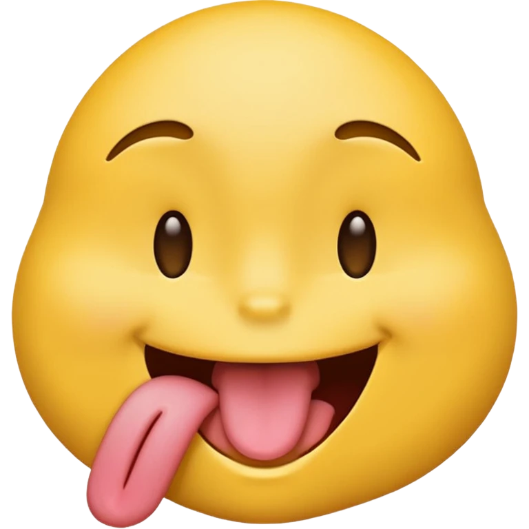 emoji face smiling with tongue touching nose emoji