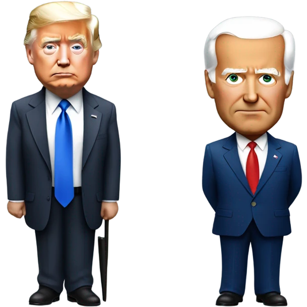 Trump and Biden emoji
