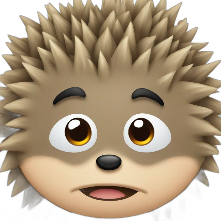 hedgehog tears emoji