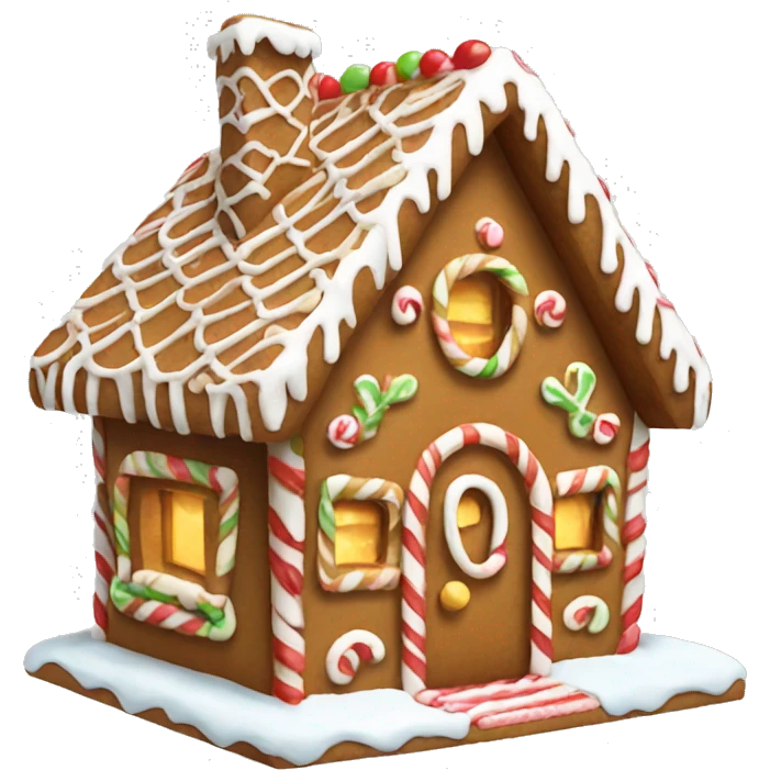 gingerbread house emoji