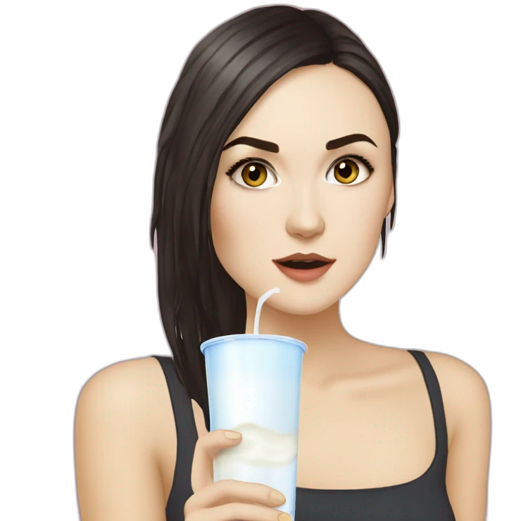 Sasha grey drinking milk rain emoji