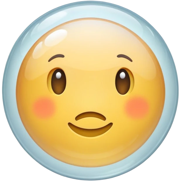 Clear singular bubble emoji