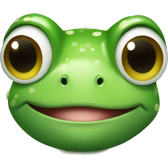 Cute frog emoji