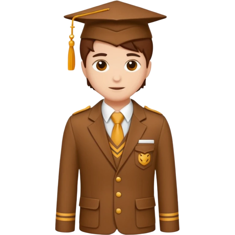 brown academia uniform emoji