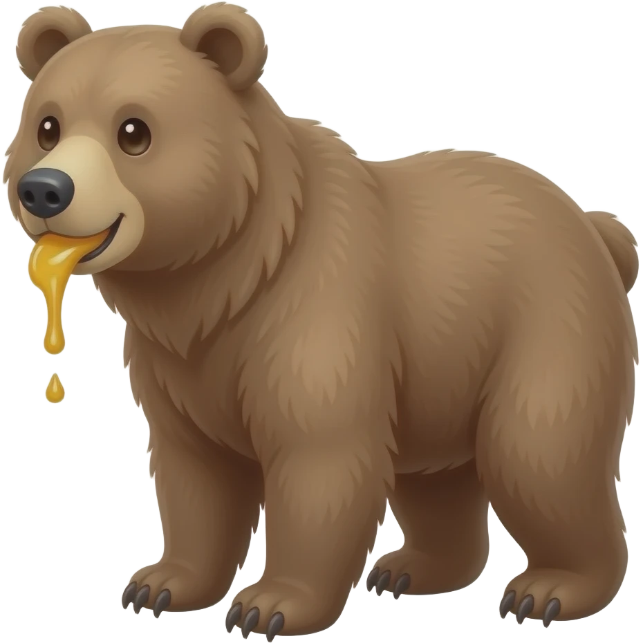 bear lick MMM honey emoji