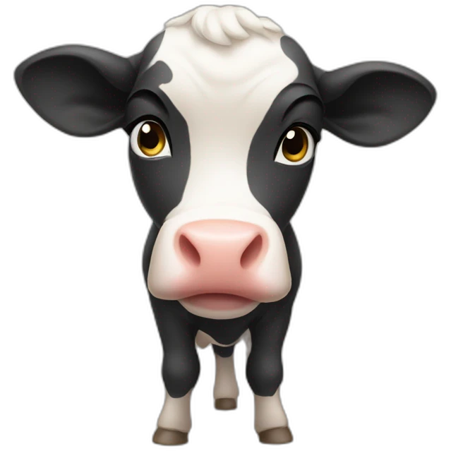 a really big calf emoji