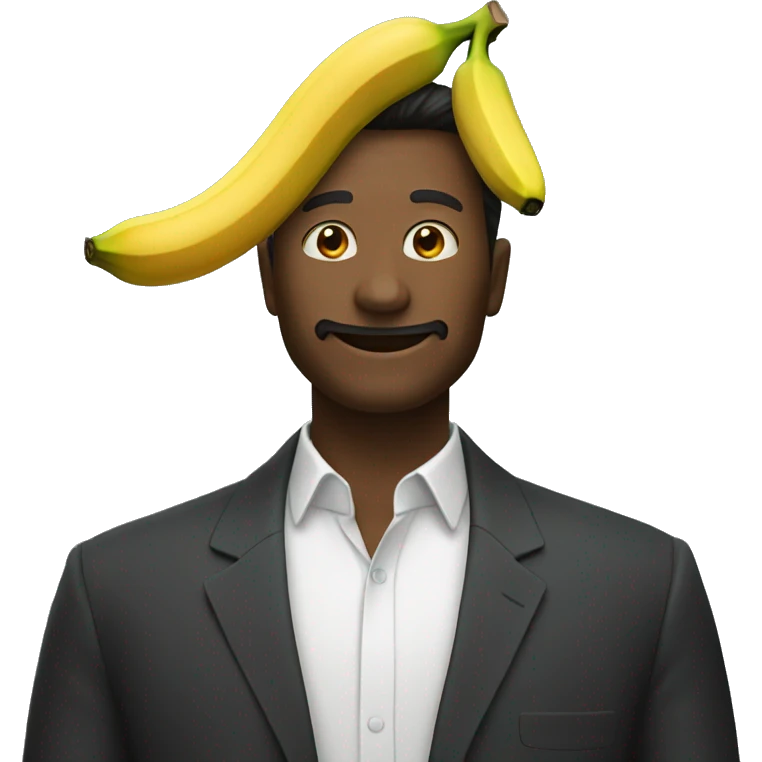 Un homme banane emoji