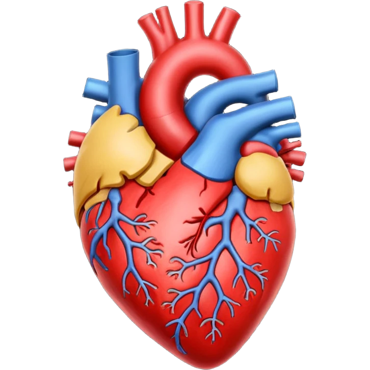 настоящий орган сердце человека  черное emoji