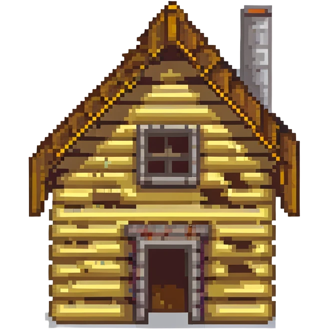 under construction log house emoji