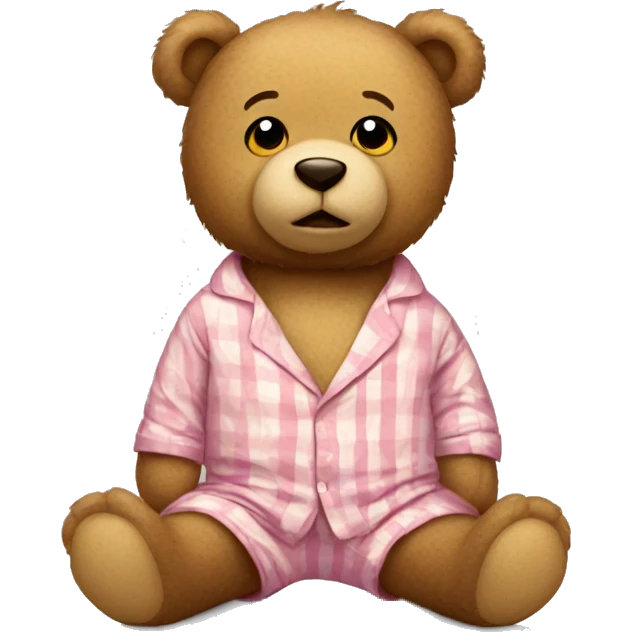teddy bear in pjs emoji