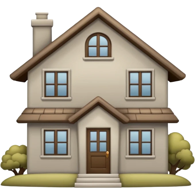 A House Emoji (like this one:🏡),but the color Is Greige Comfy emoji