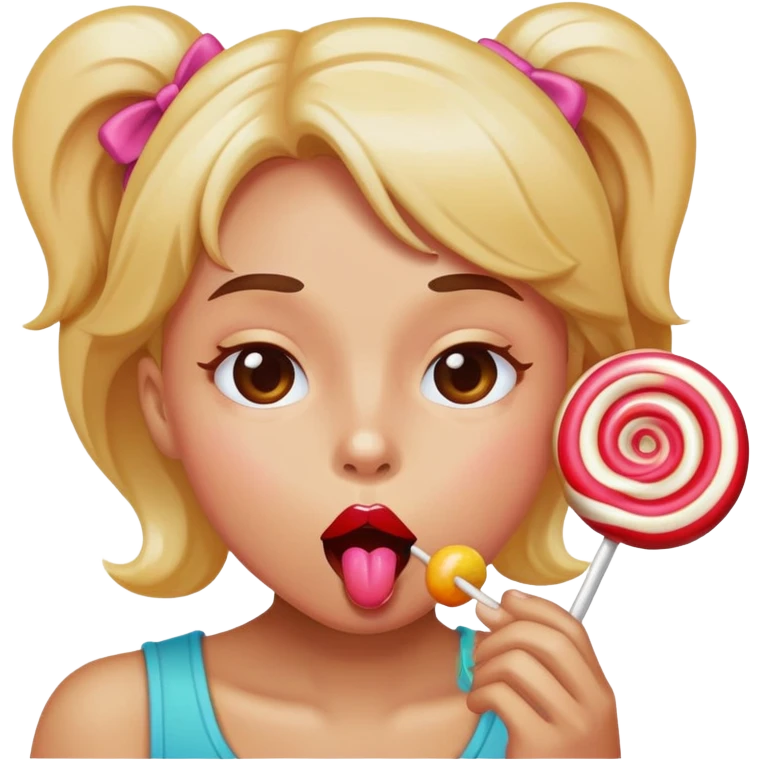 Пирожок облизывает конфетку emoji
