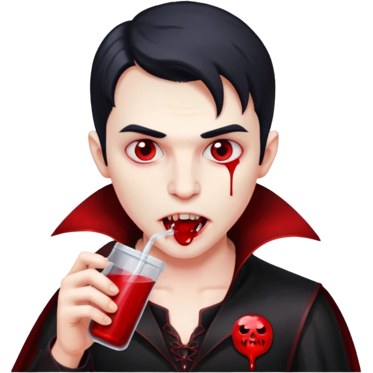 Vampire drink emoji