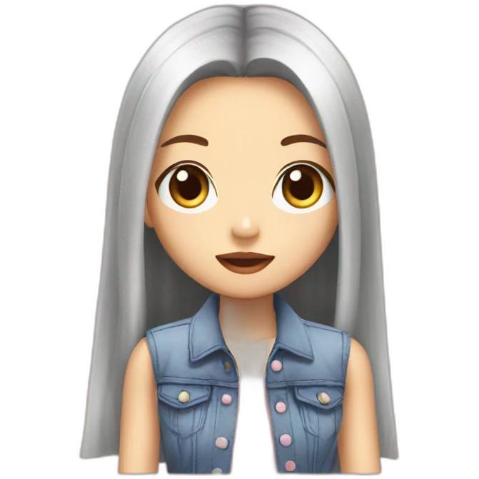 Jennie from black pink emoji