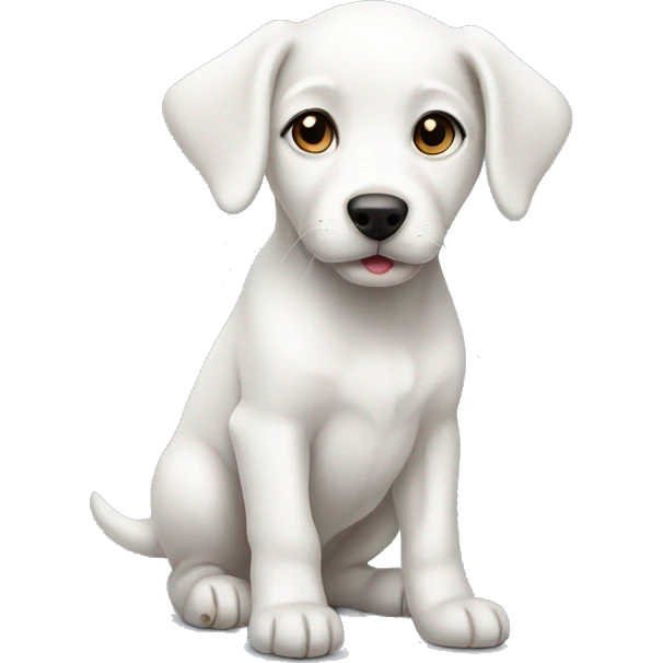 white puppy emoji