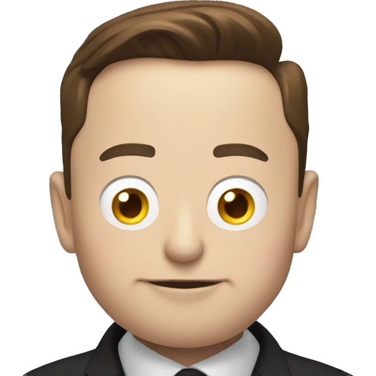 Elon Musk with Tesla emoji