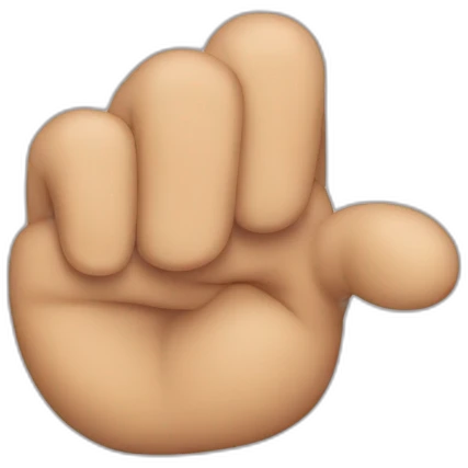 Trump with small hands emoji