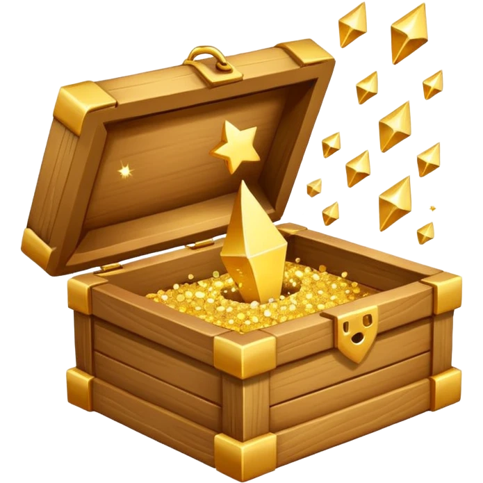 open box with sparkles above emoji
