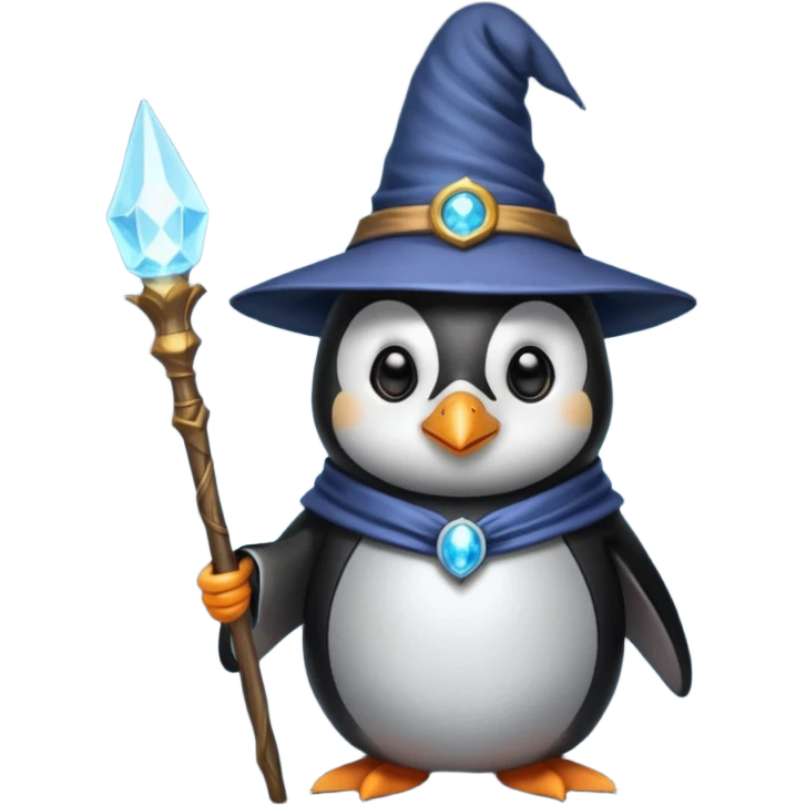 Penguin Wizard emoji