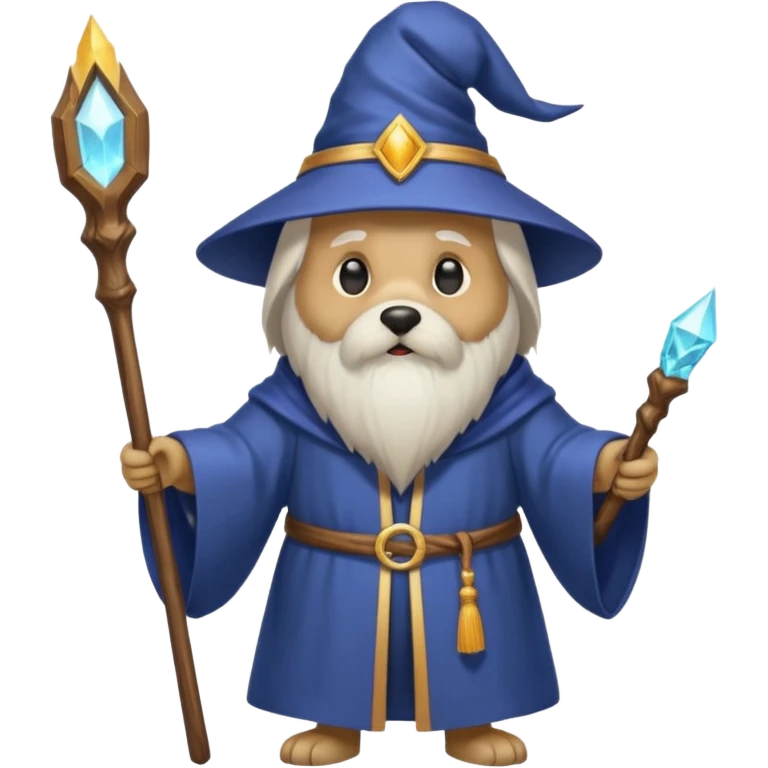 Dog wizard emoji