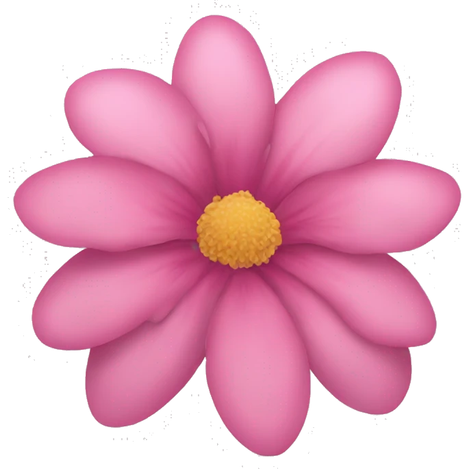 Pink flower emoji