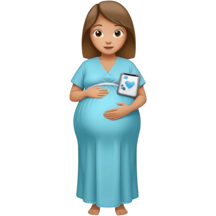 heavily pregnant woman with very very large overdue  quadruplets belly emoji
