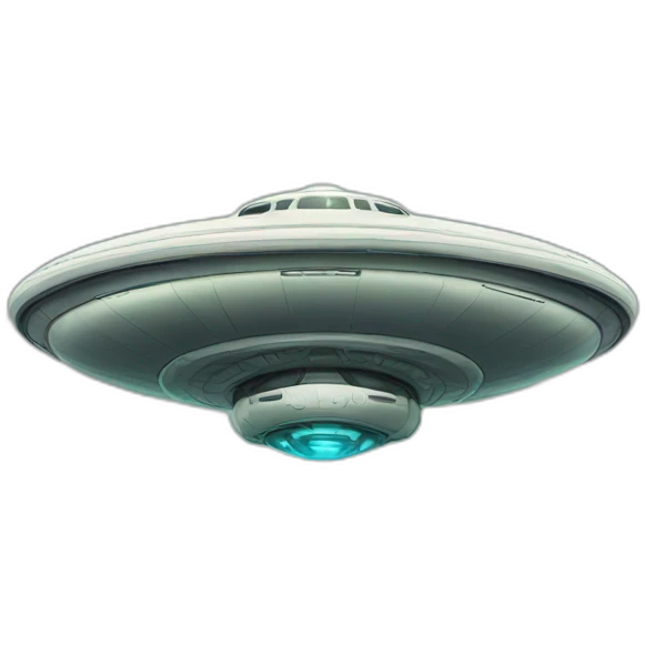 flying saucer with alien piloting emoji