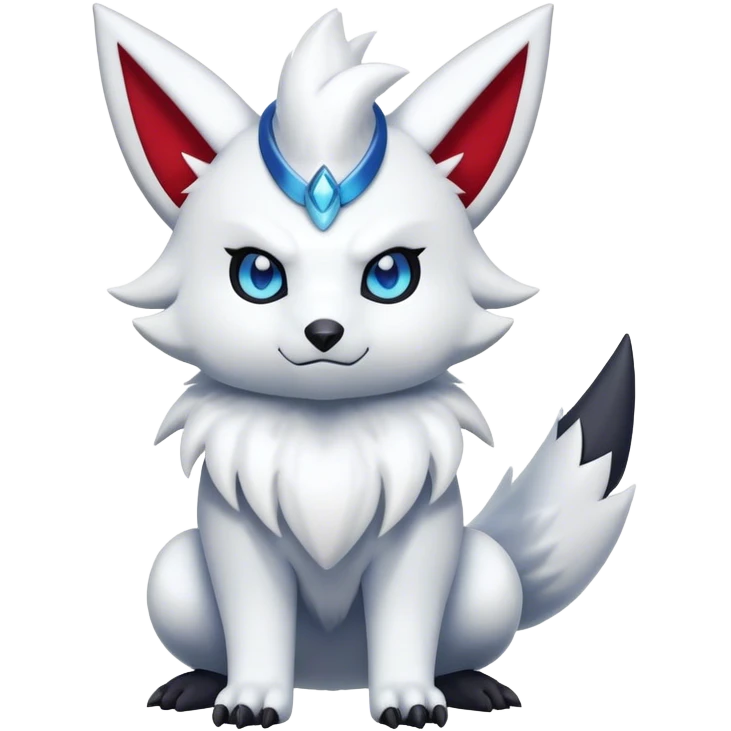 Epic Shiny Cool Cute Kawaii Zangoose-Absol-Pokemon Full Body emoji