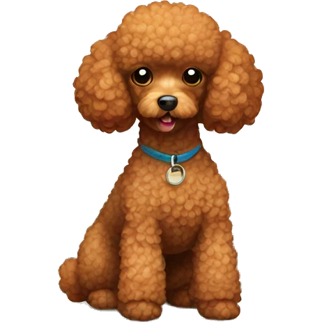 red toy poodle  emoji