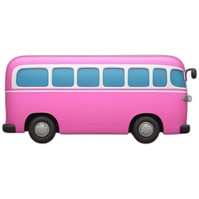 pink bus emoji