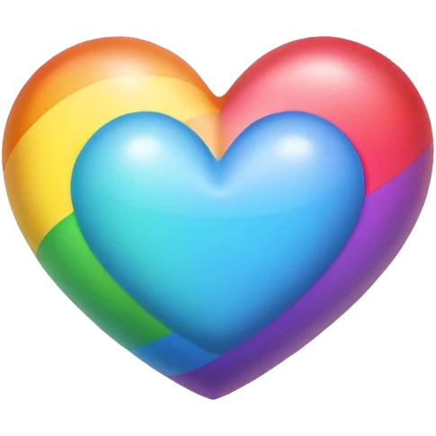 Rainbow heart  emoji
