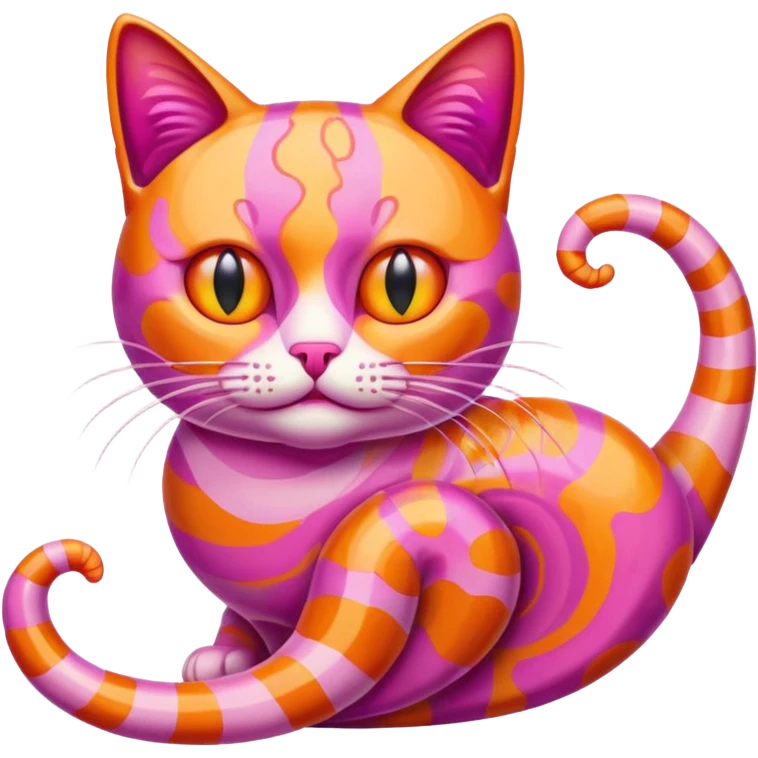 Cat with shrimp body, trippi troppi emoji