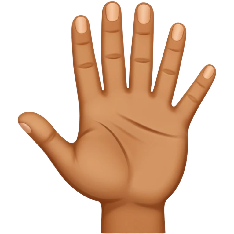 outstretched right hand emoji
