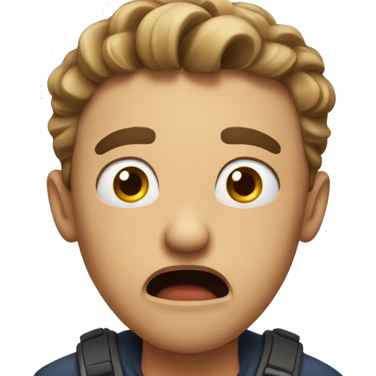 shocked man emoji