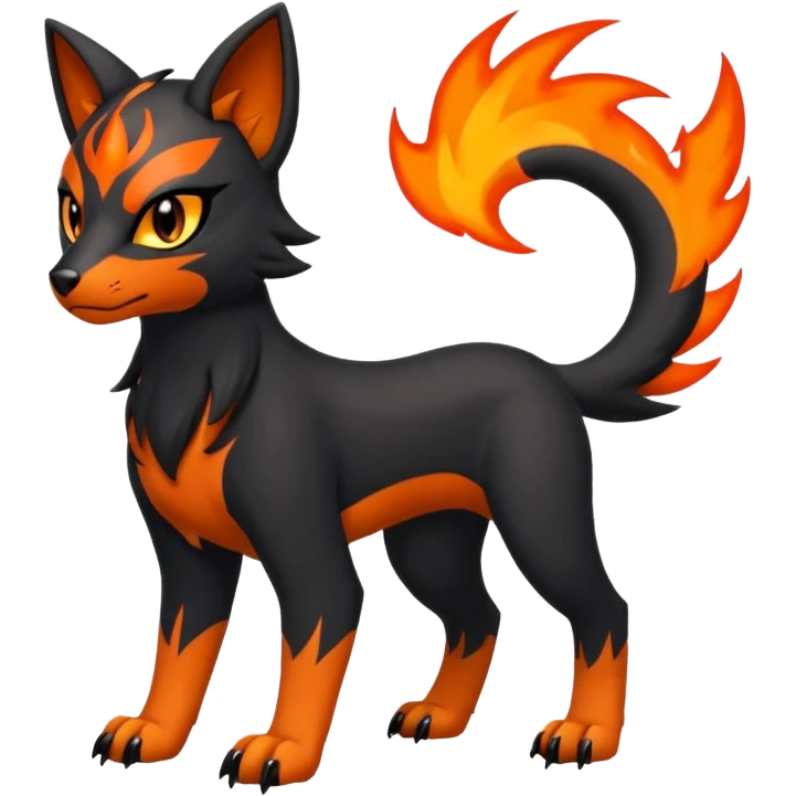 Houndour-Litten-Fakémon-hybrid-creature (full body)  emoji