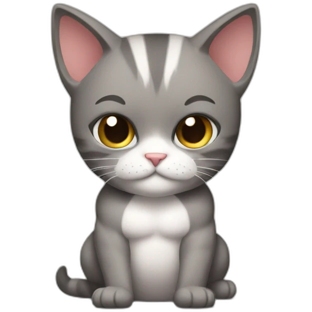 Bodybuilder cat emoji