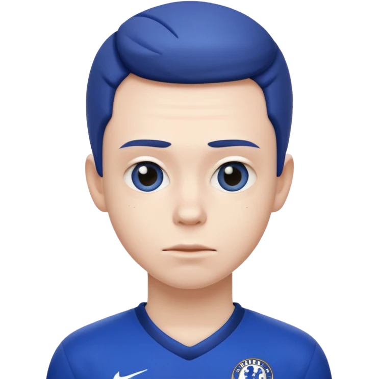 Idiot with a Chelsea jersey  emoji