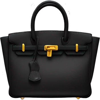 black tote sized birkin emoji