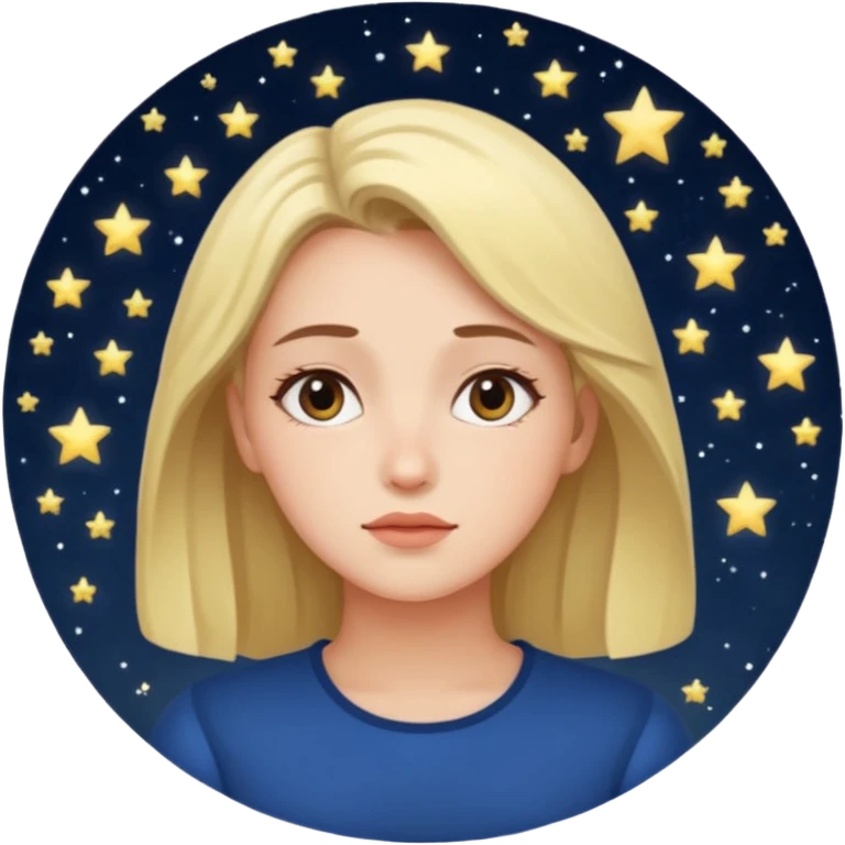 a woman gazing at the stars at nighttime emoji