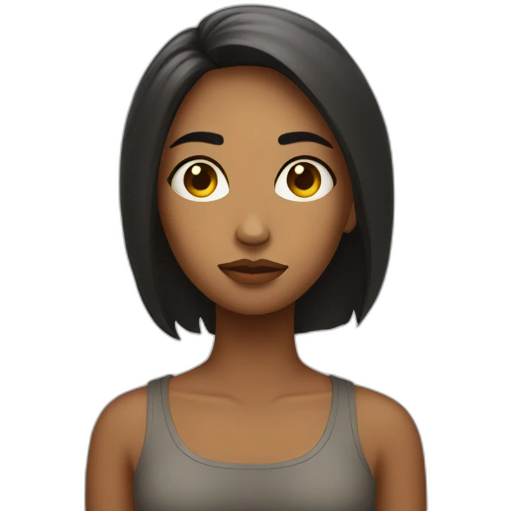 uma mulher triste emoji