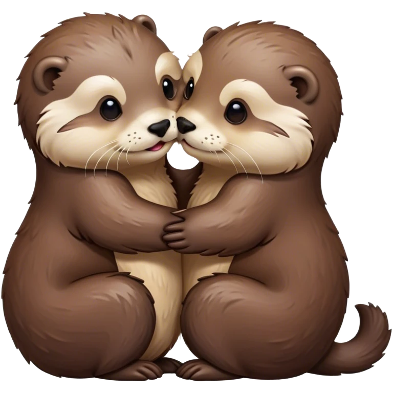 otters kissing  emoji