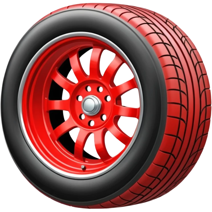 Formula car wheel emoji