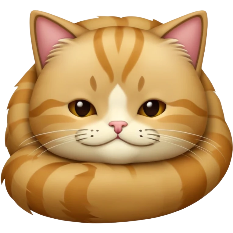 Gato bege dormindo  emoji